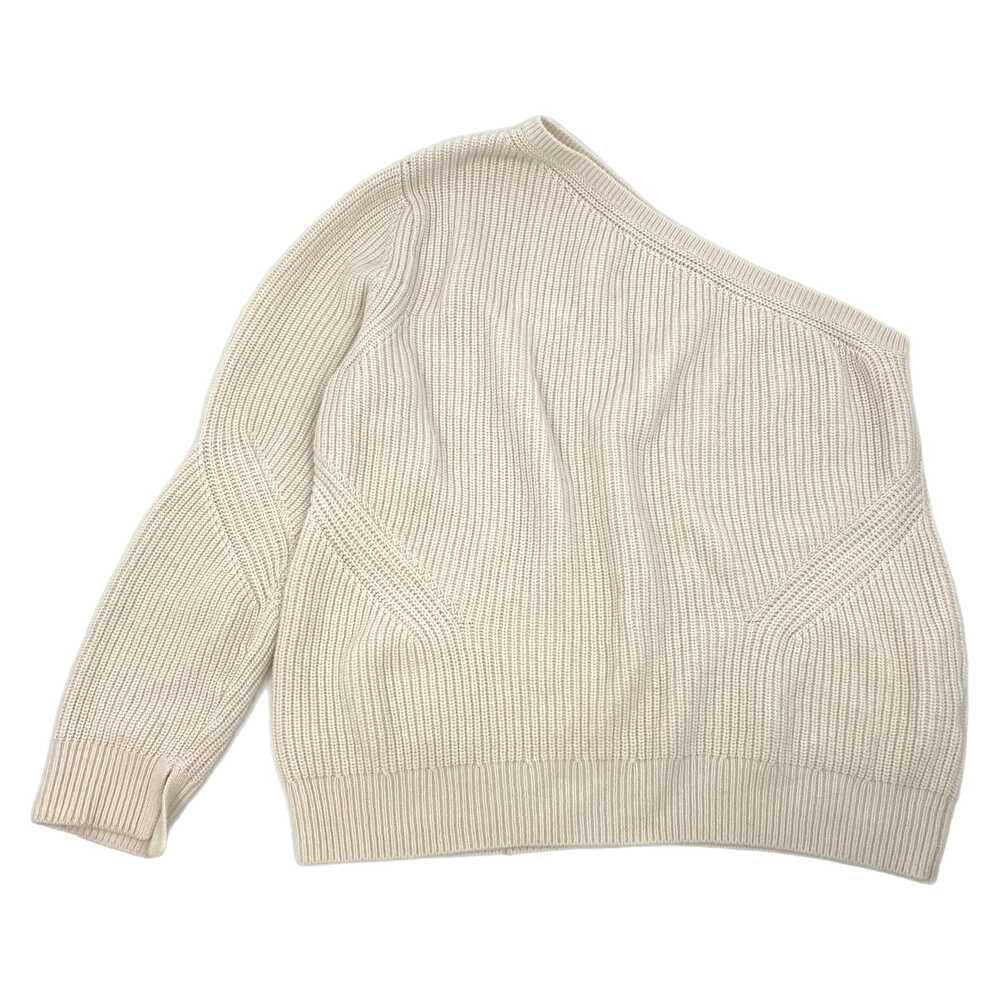 All Saints Cream Off-the-Shoulder Sweaters Knit One-Shoulder | Womens L